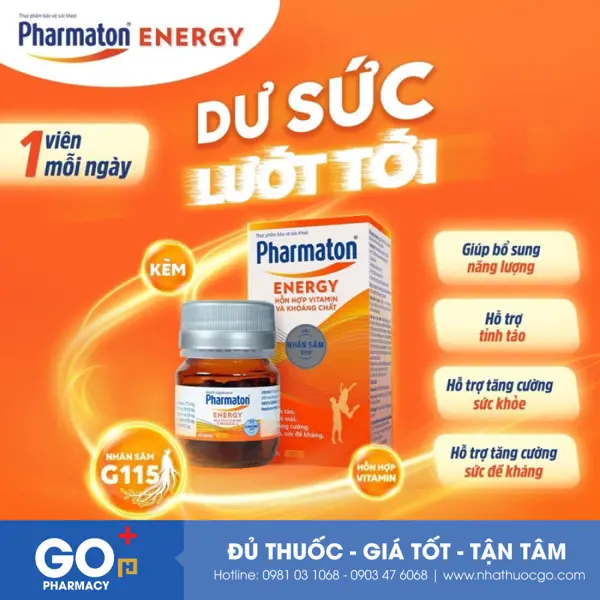 Pharmaton energy lọ 30 viên