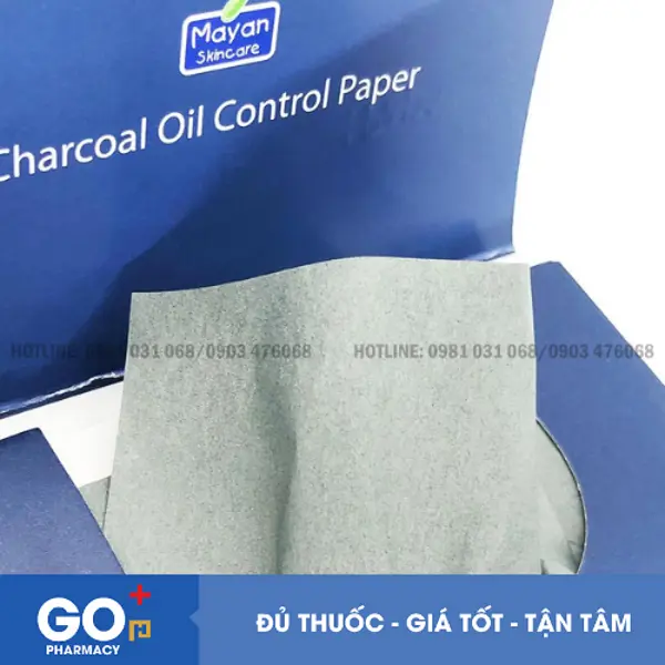 Giấy thấm dầu than tre Mayan 100 miếng