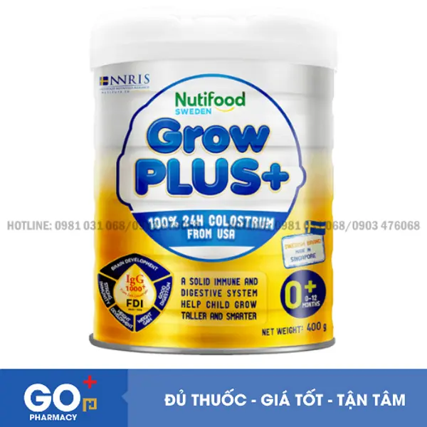 Sữa non Nutifood Grow plus+ 400g